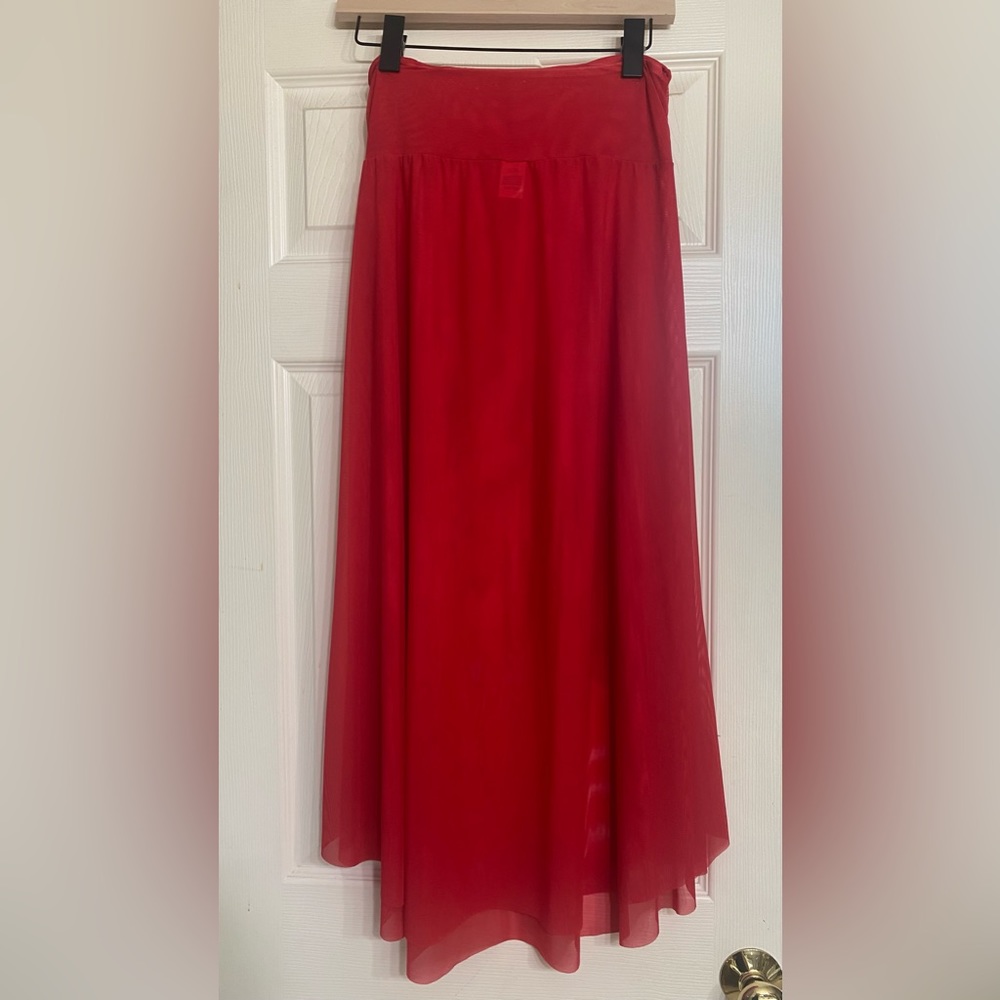 Red coverup skirt - Picture 2 of 3